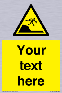 Custom Warning sudden drop in swimming or leisure pools